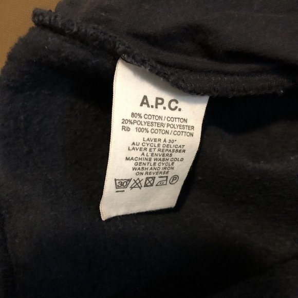 APC Lounge Sweatpants Navy Small - Picture 4 of 4